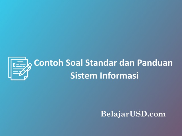 20+ Contoh Standar Dan Panduan Untuk Audit Sistem Informasi | Belajarusd